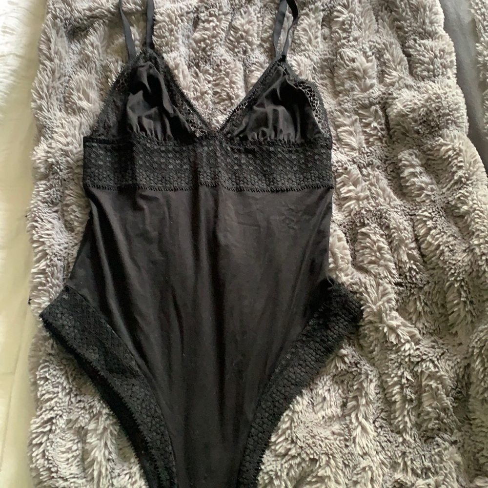 Black lace bodysuit